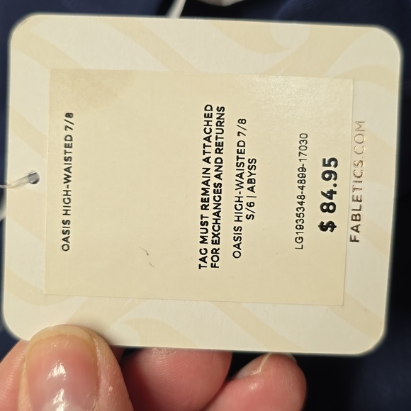 {Fabletics} Oasis PureLuxe High-Waisted Leggings - Abyss - Picture 14 of 15